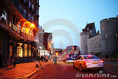 Windsor castle scene. Editorial Stock Photo